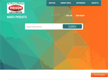 Tablet Screenshot of orisonproducts.com